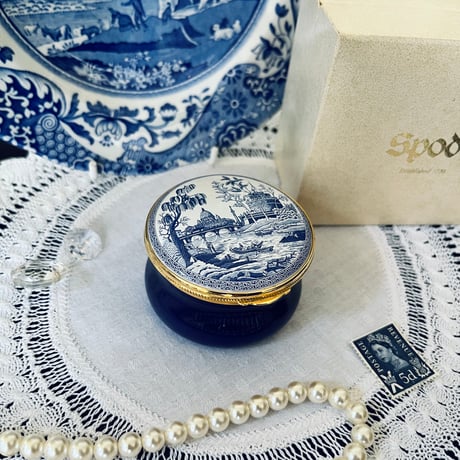 ●po-143/Spode ケース付き「Rome」エナメルボックス