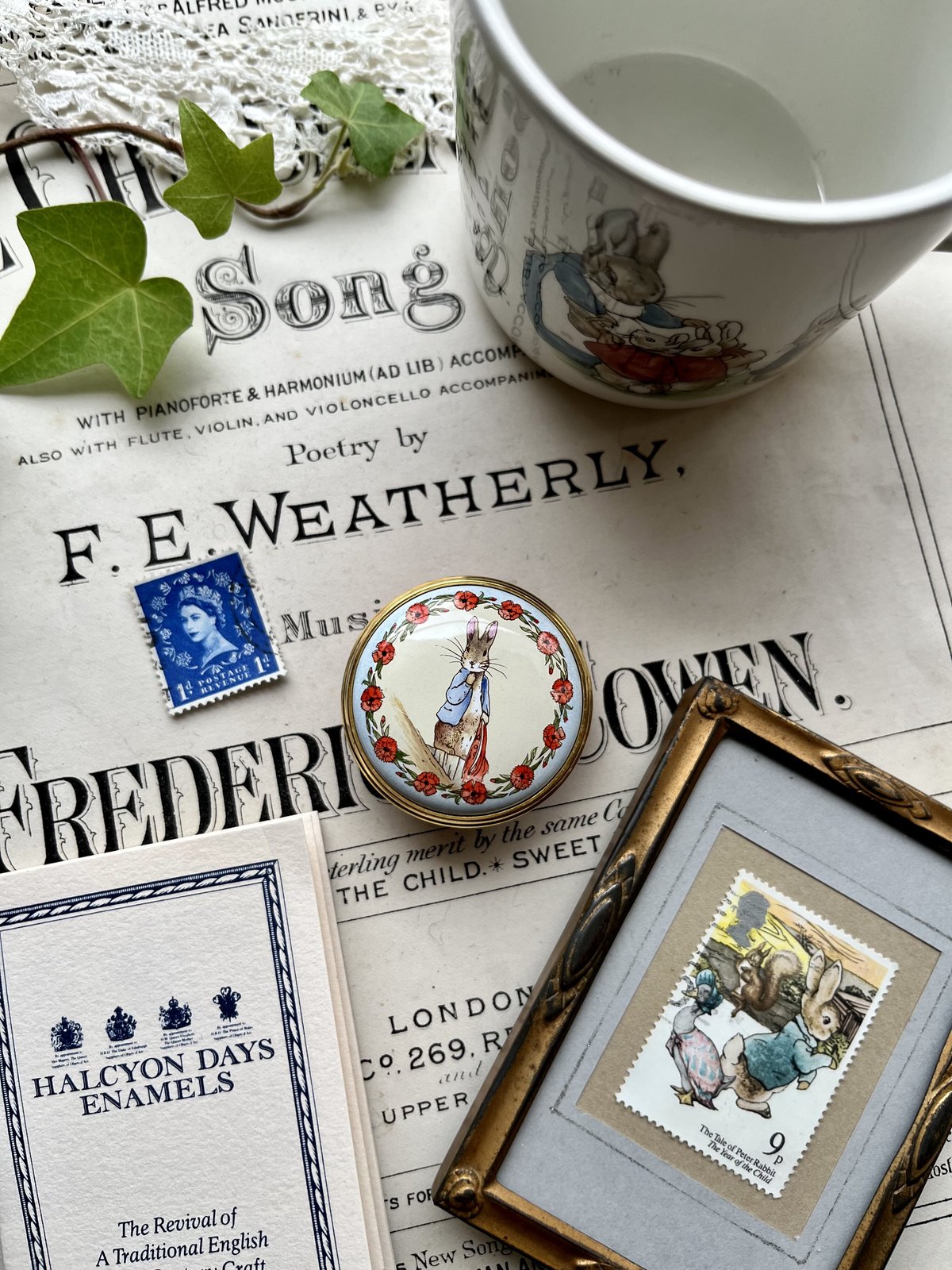 未使用 HALCYON DAYS ピーターラビット 花柄 ボックス ケース 未使用 HALCYON DAYS ピーターラビット 花柄 ボックス ケース 未