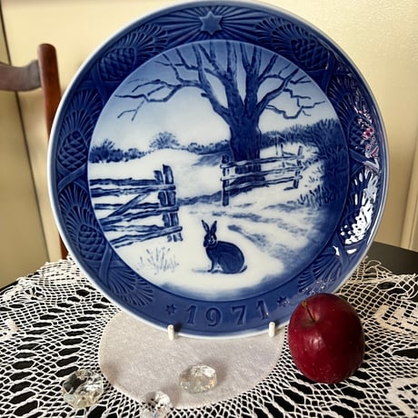 ●po-156/1971年  ロイヤルコペンハーゲン イヤープレート「HARE IN WINTER」