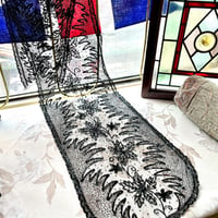 ●l-115/チュールレース＆スパングル ロングレース137cm