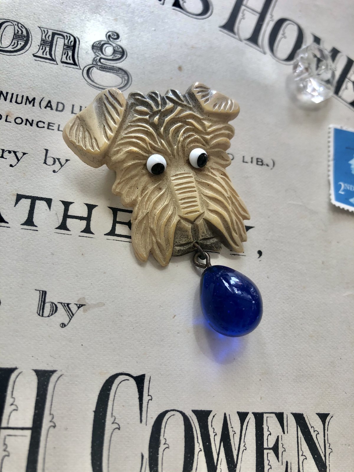 イギリスアンティーク 大ぶり ベークライトブローチ 【公式通販】