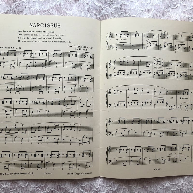 1930年代　フランス　アンティーク楽譜イヴモンタン イベットジロー　等17冊 ○pg-30/1910年代ピアノ譜「PICTURES OF STORYLAND」 | PISK