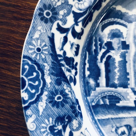 ●po-21/Spode 「ブルーイタリアン」プレート23ｃｍ