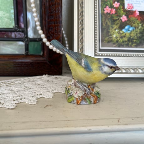 ●po-206/Royal Worcester ハンドペイントの小鳥