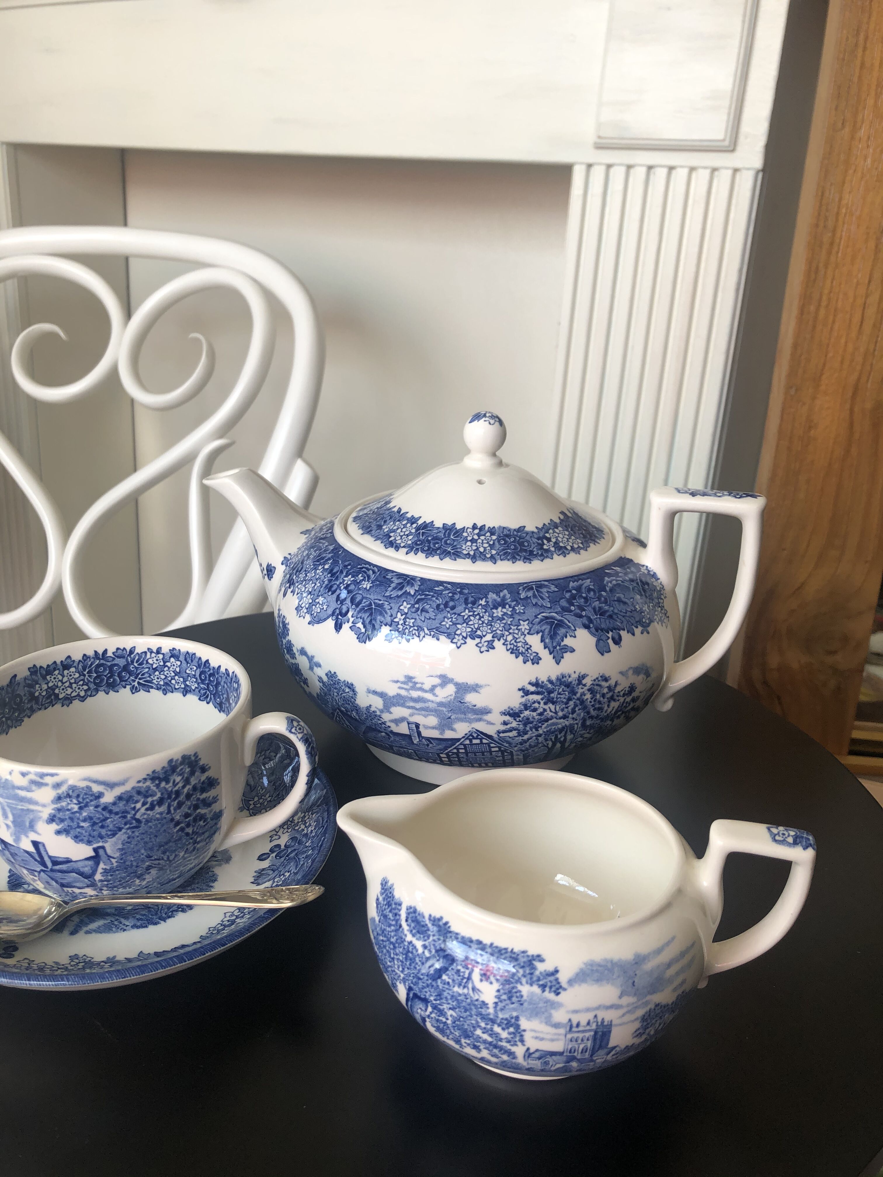 ○po-20/Wedgewood 「ロマンティックイングランド」ティーポット