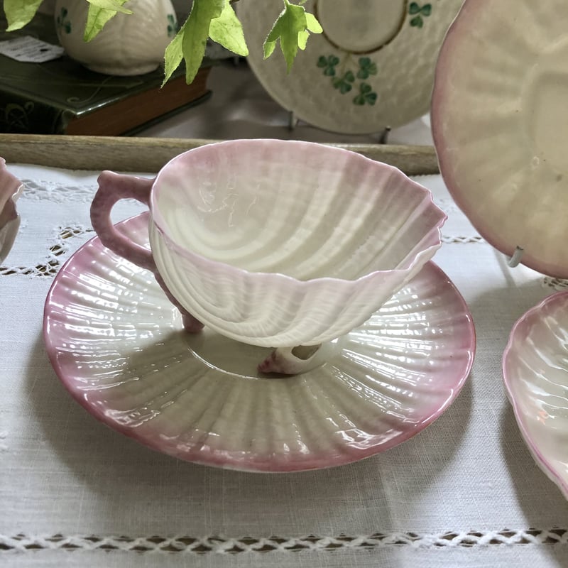 belleek　ベリーク　ネプチューン　ヴィンテージ　カップ＆ソーサー