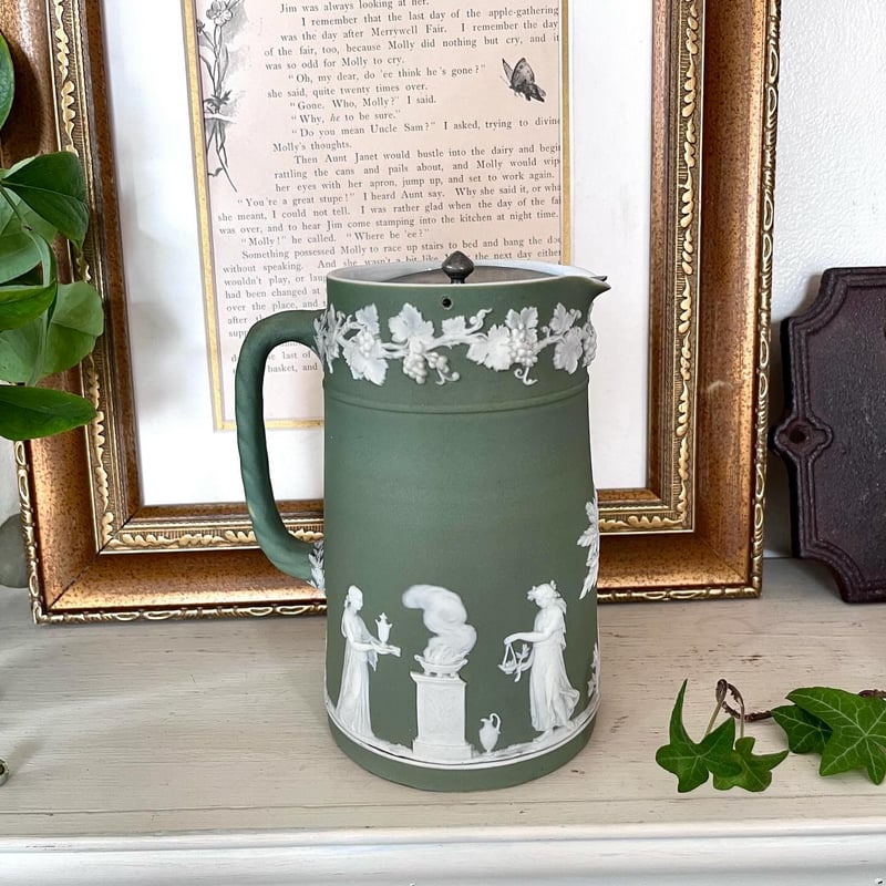 ○po-94/ウェッジウッド ジャスパーウェアのジャグ | PISKEY -イギリス