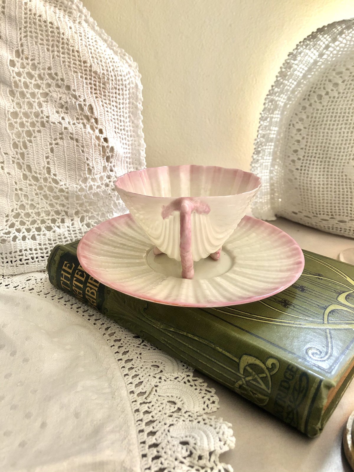 eri　belleek　ベリーク　リンペット　カップ＆ソーサー　一客 eri様専用 belleek ベリーク リンペット カップ＆ソーサー 一客