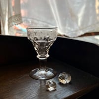 ●o-193/John W. Walsh 葡萄柄エッチング リキュールグラス
