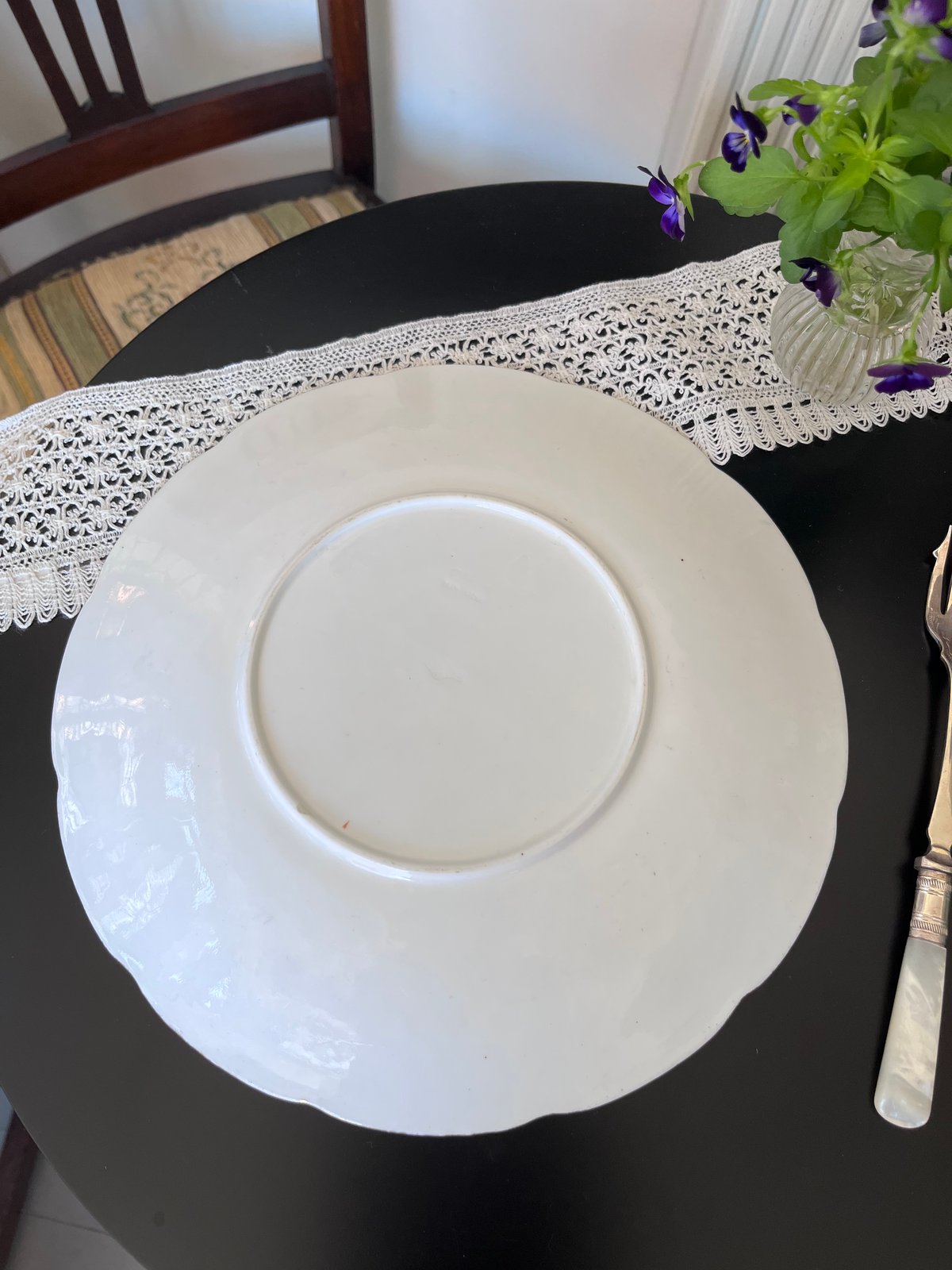 ○po-93/1870年代 MINTON ミントンの手描きのプレート | PISKEY -イギ