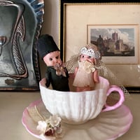 ●ｓ-105/セルロイド製赤ちゃんのカップル Groom＆Bride