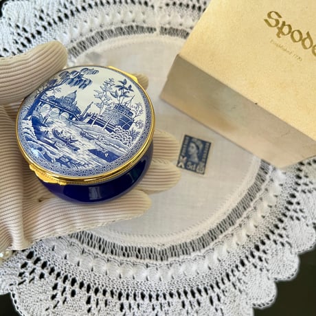 ●po-143/Spode ケース付き「Rome」エナメルボックス