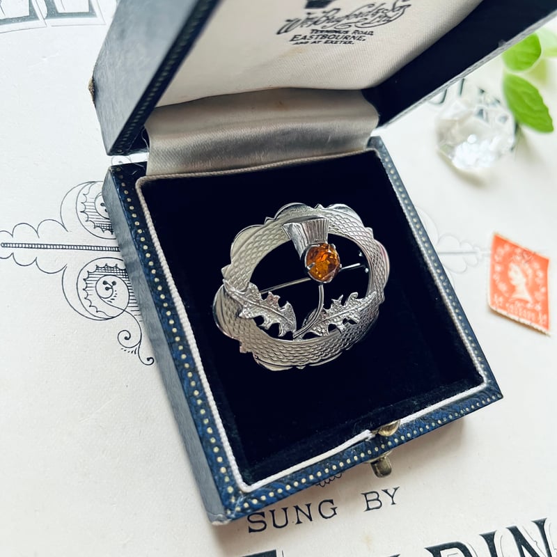 ○ab-446/ MIZPAH製 シスル(あざみ）のブローチ | PISKEY