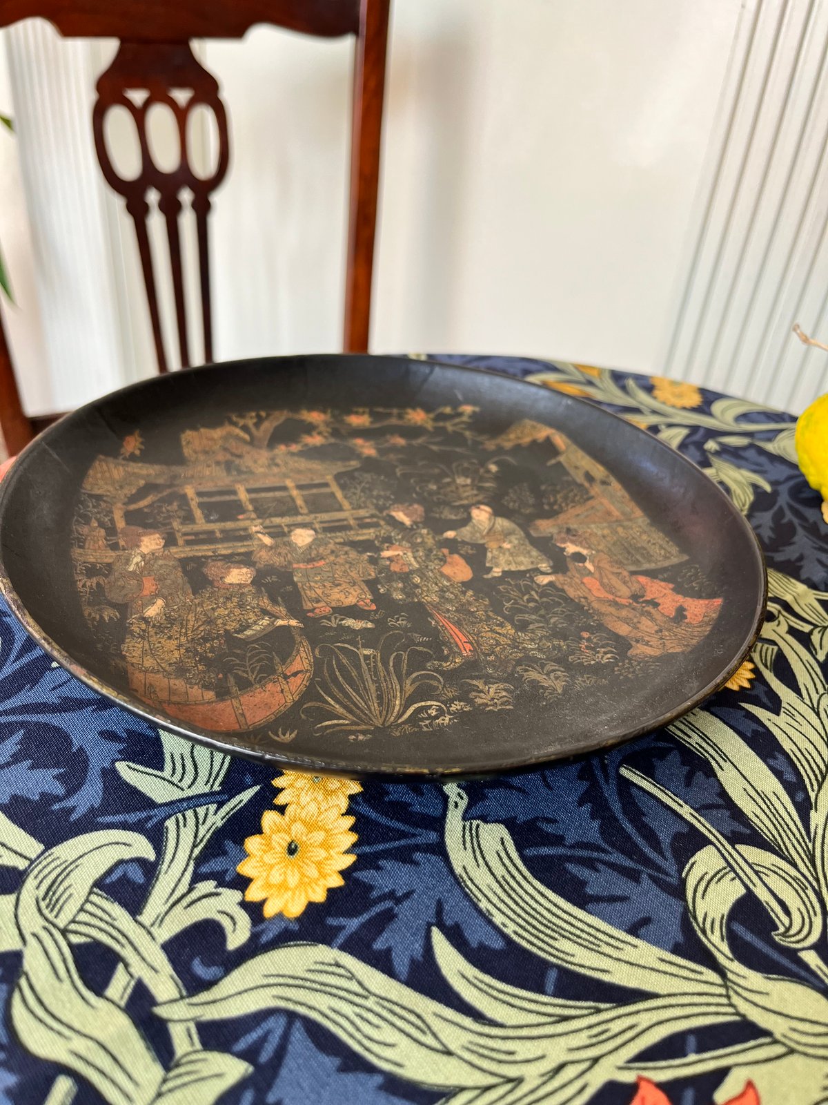 ○s-104/ パピエマシェのシノワズリのトレイ | PISKEY -イギリスの