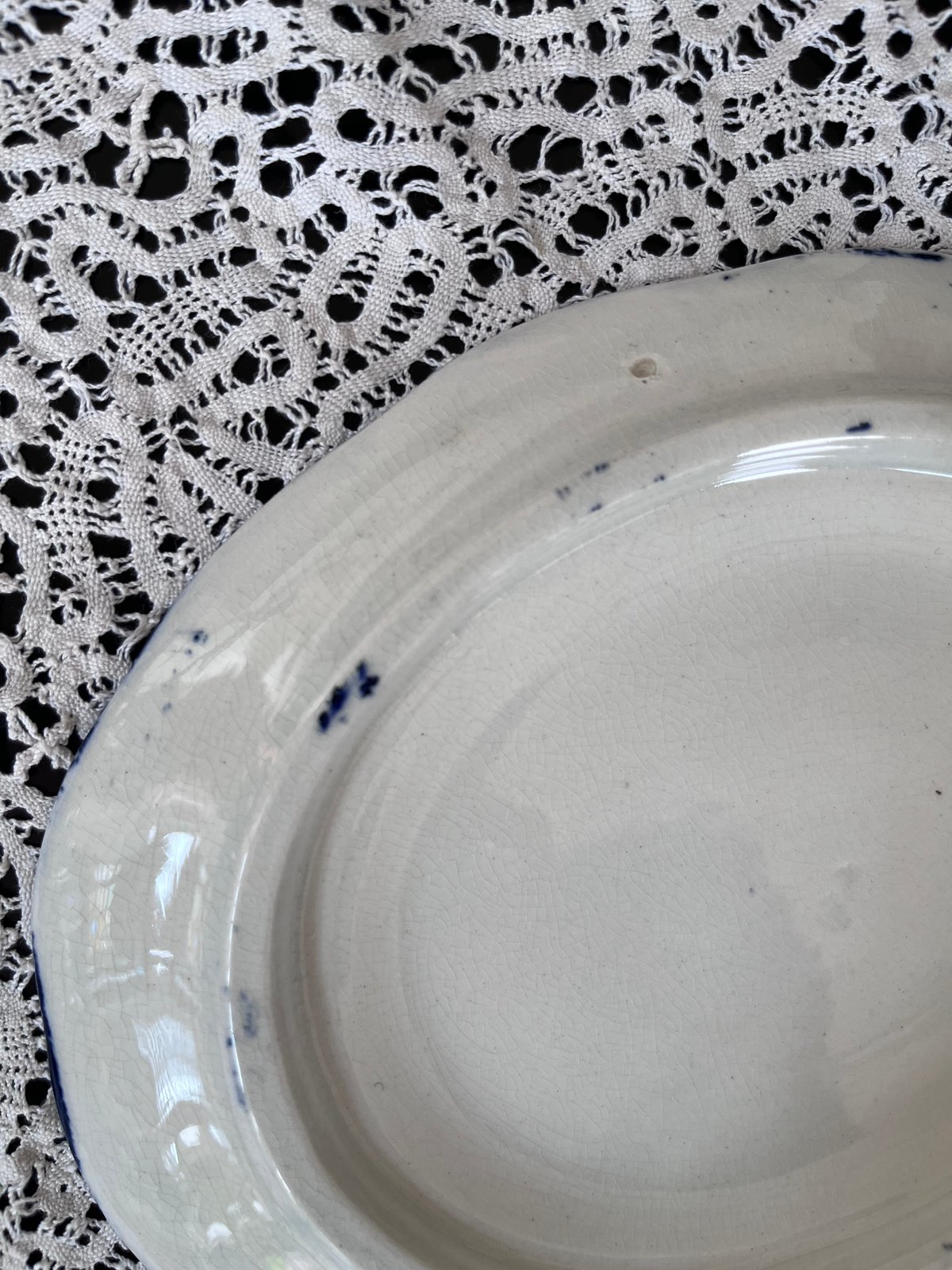 ○po-96/ヴィクトリアン フローブルー オーバル型ティーポットスタンド