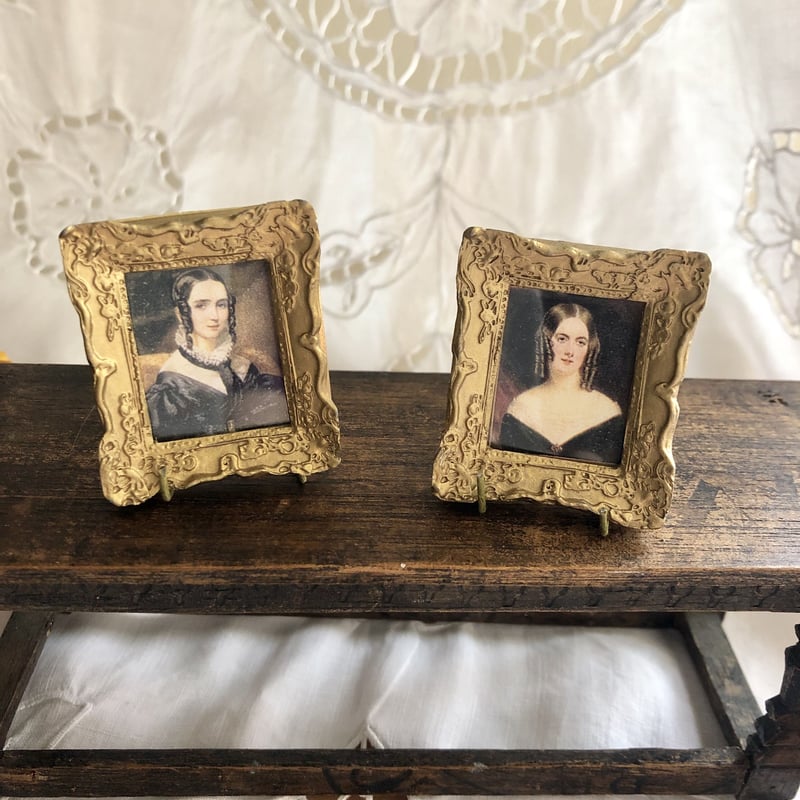 アンティークミニチュア肖像画 アンティークミニチュア肖像画