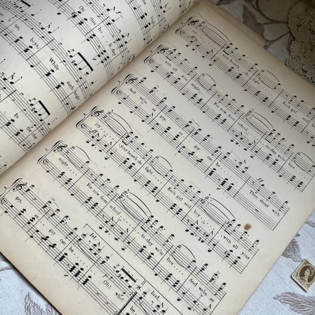●r-48/1880年代 手彩色/大判の楽譜「SEE-SAW WALTZ」