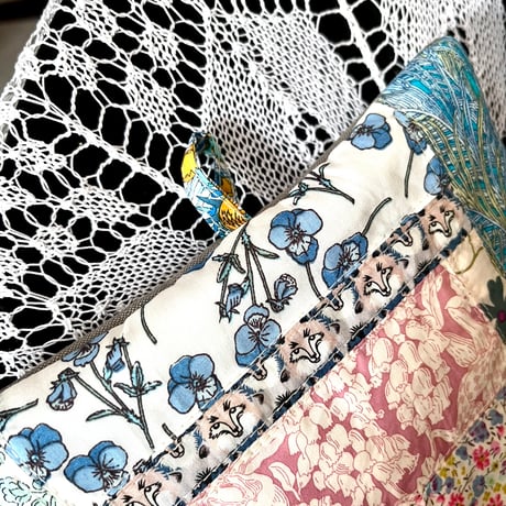◇hm-50/２way ポットマット兼 鍋つかみ ＜Wild Flowers＞