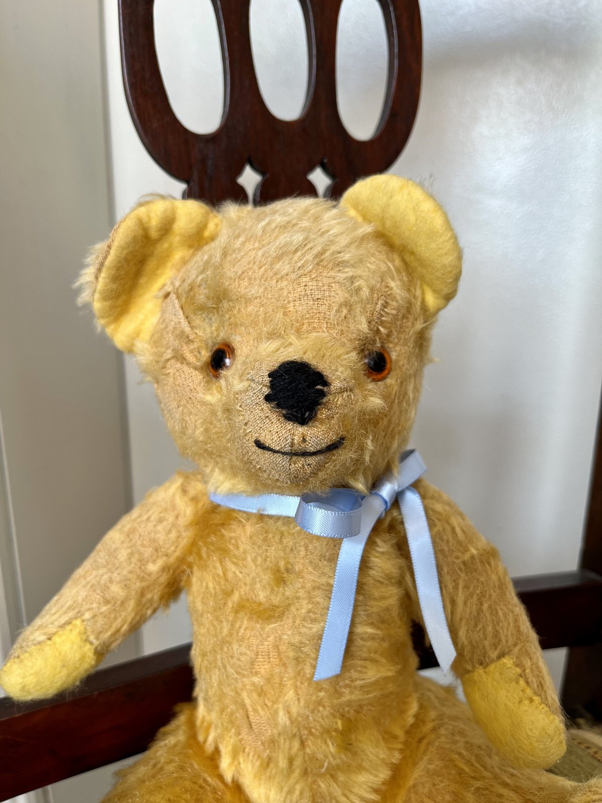 北欧ビンテージ　ハチミツ色テディベア ○tb-16/はちみつ色のテディベア | PISKEY -イギリスのふるいもの