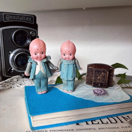 ●ｓ-86/セルロイド製赤ちゃんのカップル Groom＆Bride