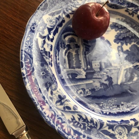 ●po-21/Spode 「ブルーイタリアン」プレート23ｃｍ