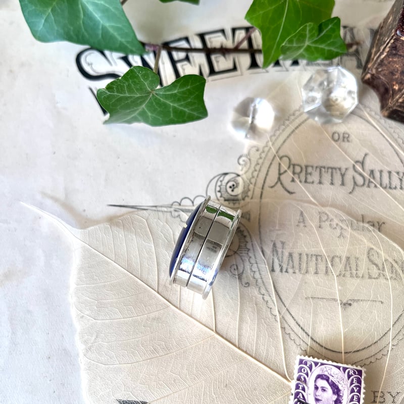 ○ab-323/シルバー製フリーメイソンのピルケース＜ネイビー＞ | PISKEY  