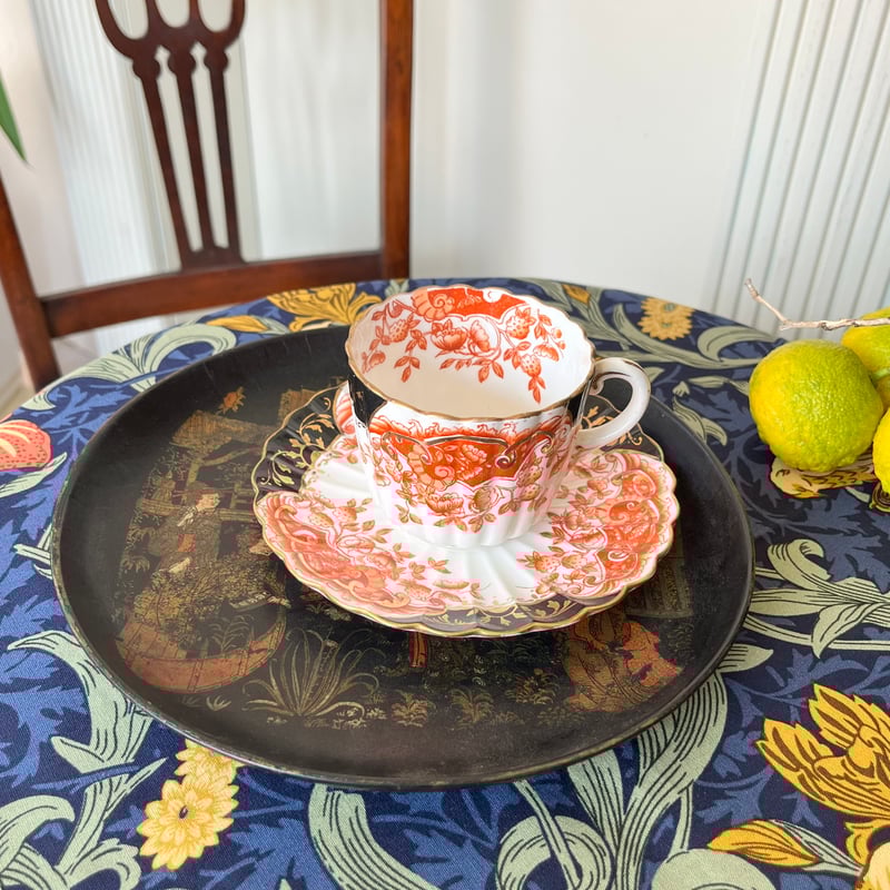 ○s-104/ パピエマシェのシノワズリのトレイ | PISKEY -イギリスの