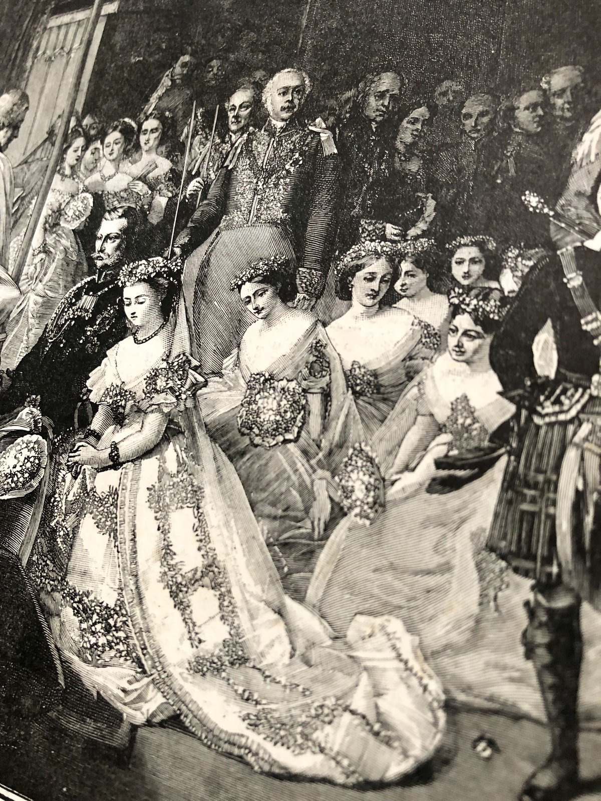 ○r-7/1887年 ヴィクトリア女王の大判アンティークプリント