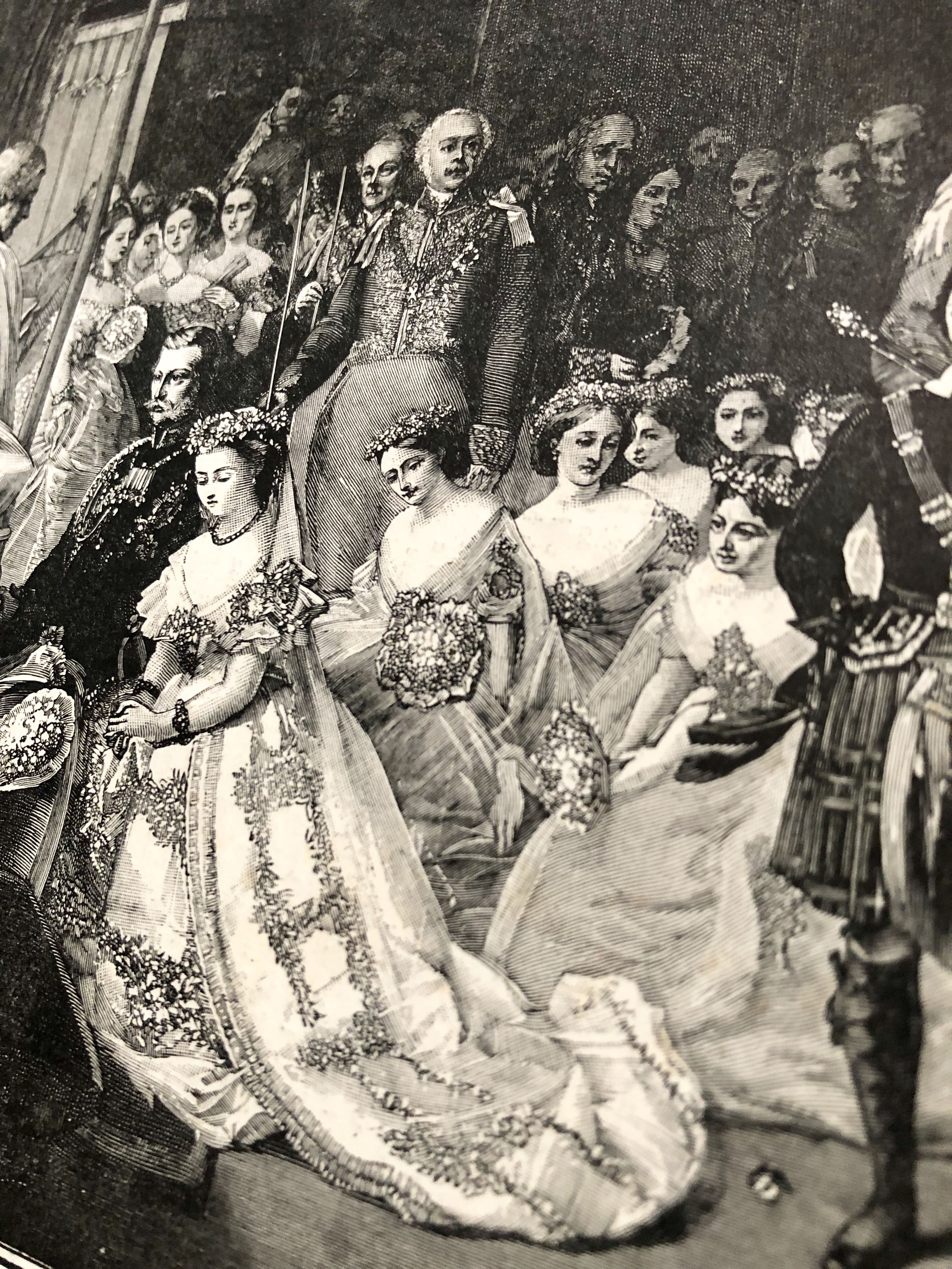 【英国アンティーク】ヴィクトリア女王時代 記念絵のセット（1887年） ○r-7/1887年 ヴィクトリア女王の大判アンティークプリント ロイヤル