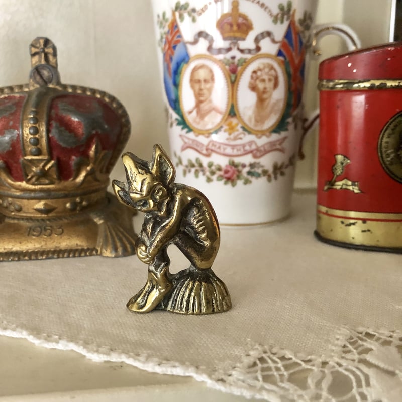 ○p-2/真鍮製の妖精ピスキー | PISKEY -イギリスのふるいものかわいい