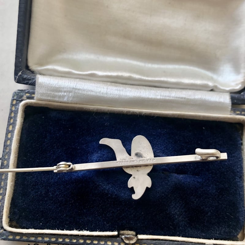 ○pa-4/エドワーディアン シルバー＆エナメル製妖精ピスキーの