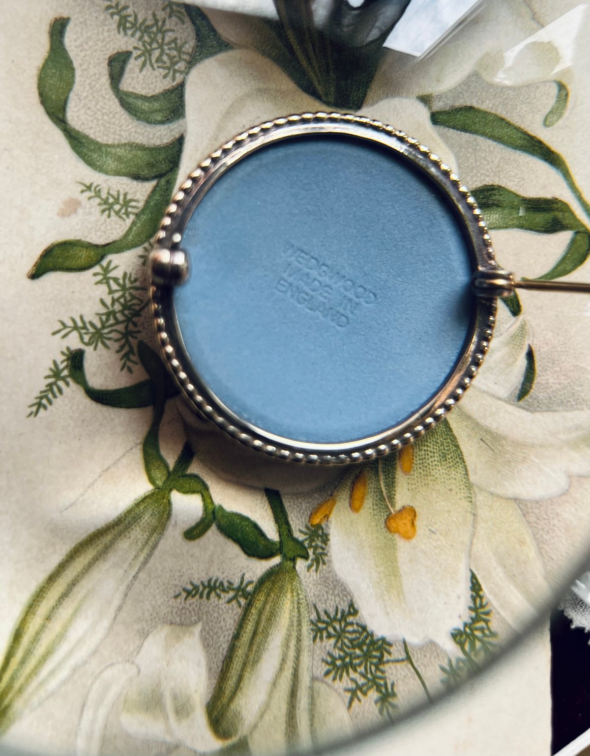 ○ab-478/ウェッジウッド シルバー×ジャスパー ケース入り天使の