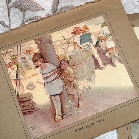 ●s-62/Mabel Lucie Attwell  1920年代「PETER PAN」の挿絵A/カラープレート