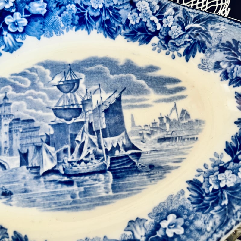 ○po-136/1920年代製 Wedgwood「Ferrara フェラーラ」プレート | P
