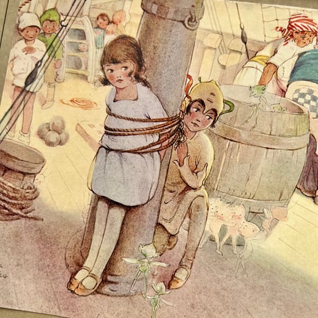 ●s-62/Mabel Lucie Attwell  1920年代「PETER PAN」の挿絵A/カラープレート