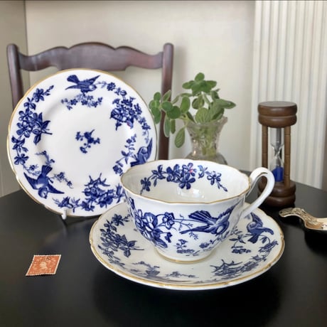 ●po-150/Coalport コールポート 小鳥とすみれのプレート