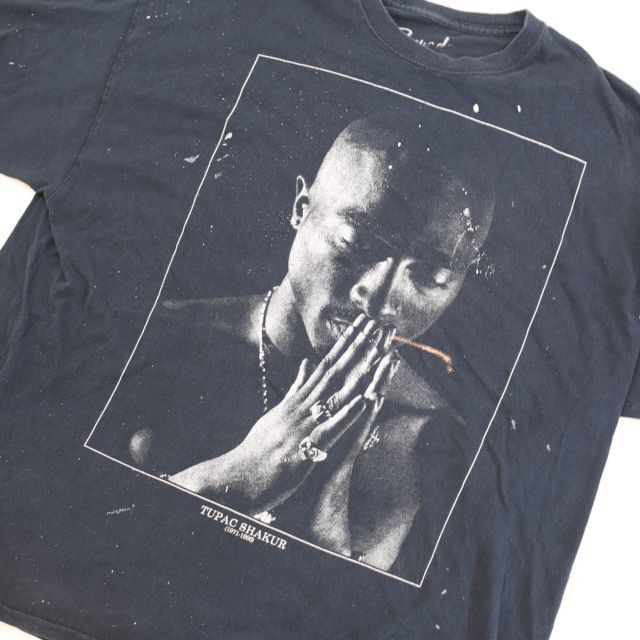 2パック 追悼 Tシャツ 2Pac T-shirt | Blue