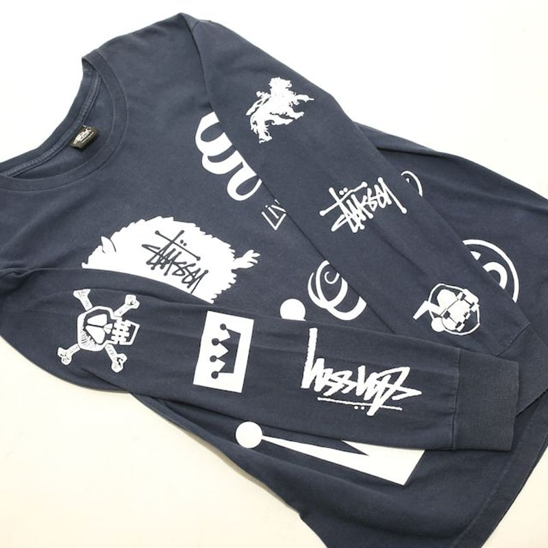 ステューシー マルチロゴ プリント ロンT Stussy Various Logo