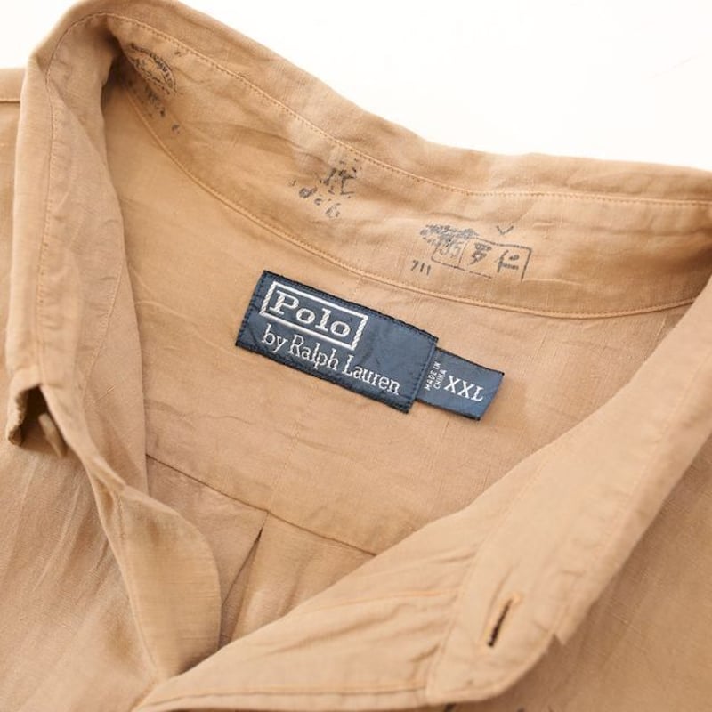ラルフローレン リネンシルク混 リメイクシャツ Polo by Ralph Lauren ラルフローレン リネンシルク混 リメイクシャツ Polo by Ralph Lauren