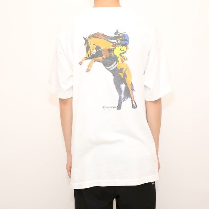 90s マルボロ カウボーイ Tシャツ 90's Marlboro T-shirt# | Blue