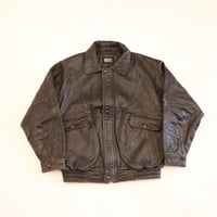 レザー ボンバー ジャケット Single Leather Jacket