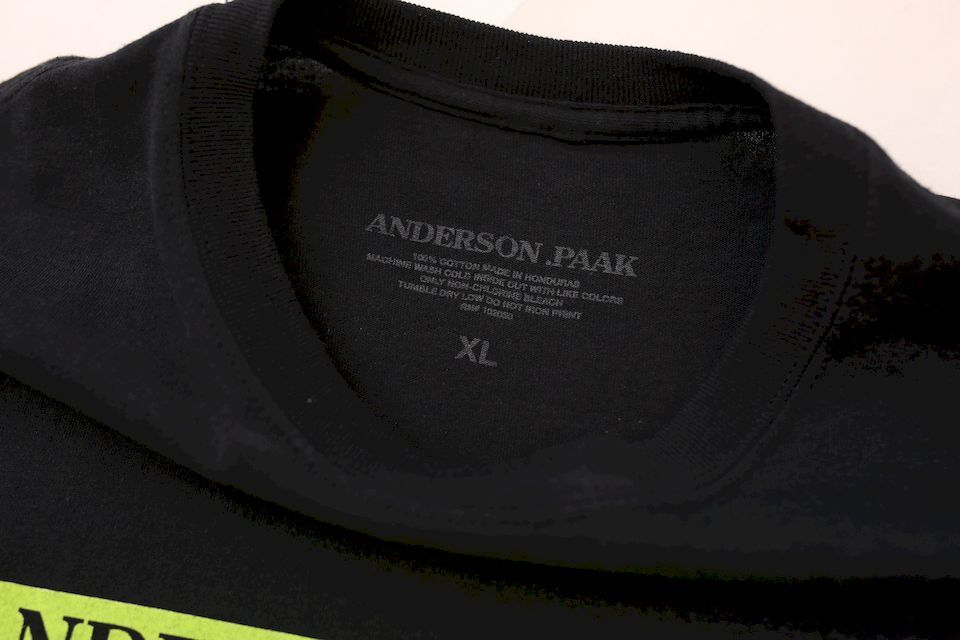 ミュージックTシャツANDERSON .PAAKアンダーソンパーク　XL黒