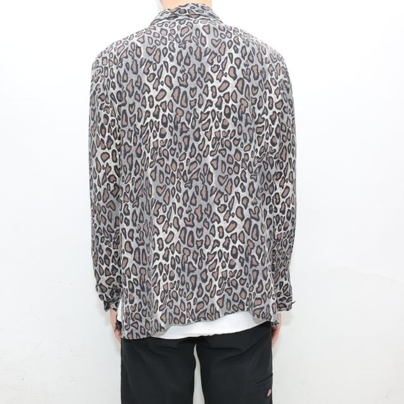 レオパード柄 シルク 長袖シャツ Leopard Pattern L/S Shirt # | レオパード柄 シルク 長袖シャツ Leopard Pattern L/S Shirt # |