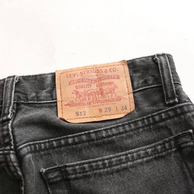90's リーバイス 517 ブーツカット ブラックデニムパンツ Levi's 90's リーバイス 517 ブーツカット ブラックデニムパンツ Levi's