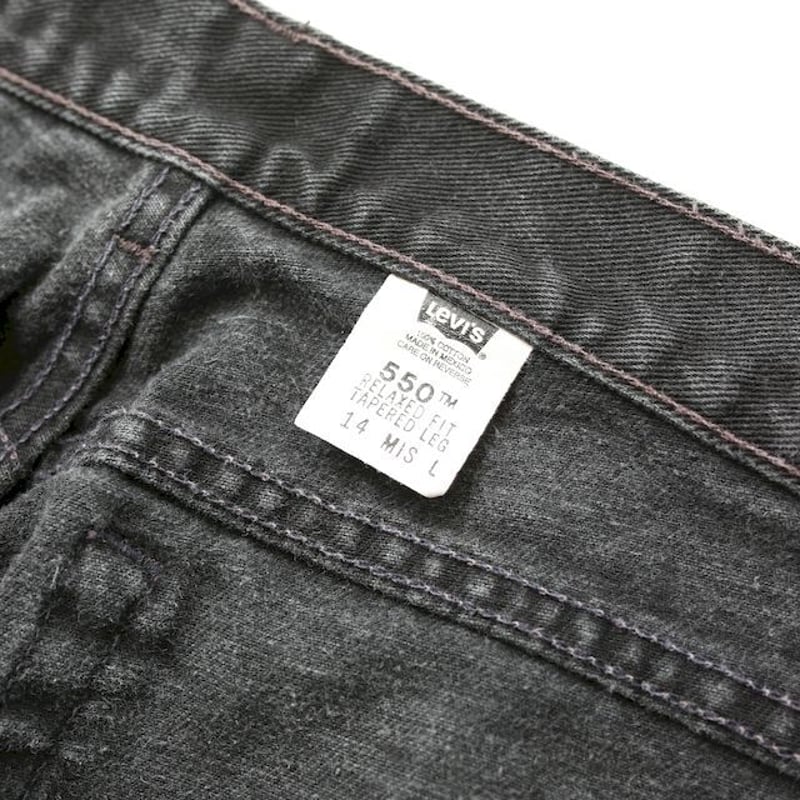 リーバイス 550 ブラック デニム パンツ Levi's | Blue リーバイス 550 ブラック デニム パンツ Levi's | Blue
