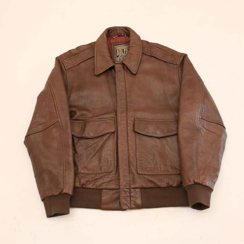 FEDI ラムレザー テーラードジャケット LL ブラウン ボルドー