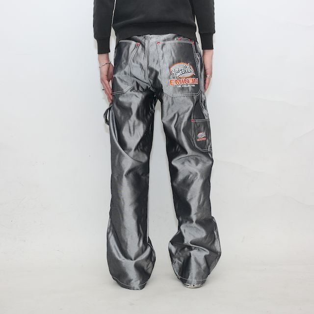 EMINEM ワイドデニムパンツ EMINEM BLACK DENIM PANTS 