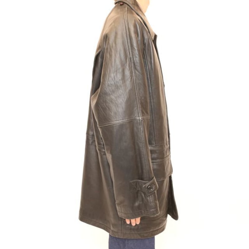 レザー ハーフ カーコート Vintage Leather Car Coat