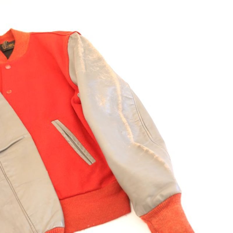 80s バーシティジャケット Art Knitting Mills Varsity Jacket 