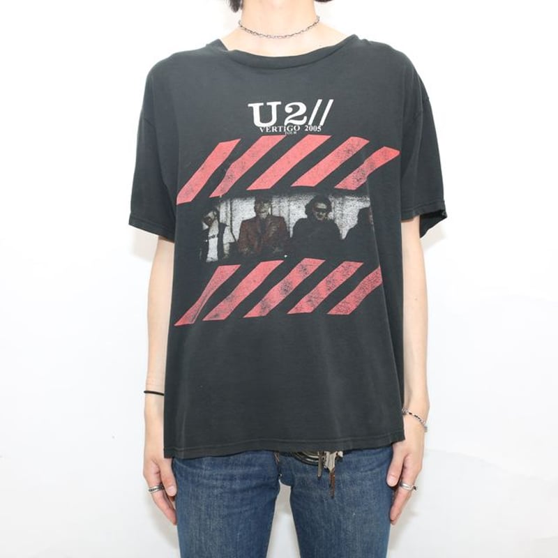 05's U2 バンドTシャツ Vertigo Tuor T-Shirt# | Blue